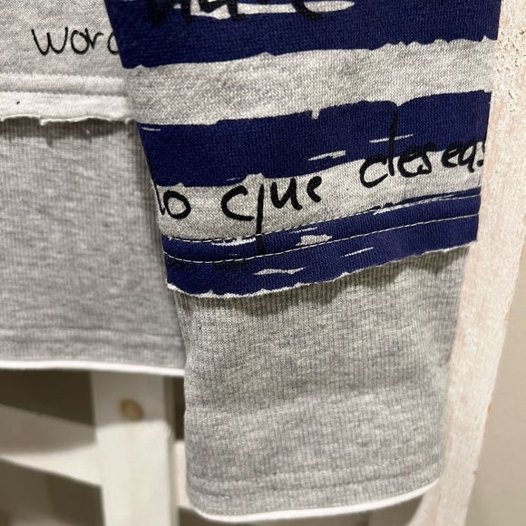 Desigual Zip Up Floral Stripe hoodie / collar - Picture 6 of 6